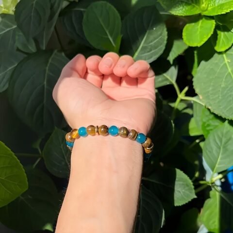Wealth-attracting Tiger's Eye Stone Bracelet- The Natural Beads Symbolize Wealth And Good Luck