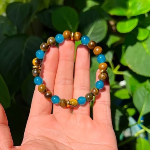 Wealth-attracting Tiger's Eye Stone Bracelet- The Natural Beads Symbolize Wealth And Good Luck